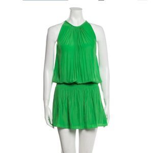 Ramy Brook Paris Sleeveless Mini Dress Green Size Small